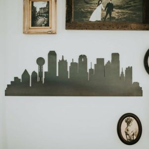 Your Town + State | Dallas Texas City Skyline Wall Decor Your Town + State