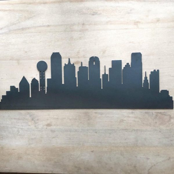 Your Town + State | Dallas Texas City Skyline Wall Decor Your Town + State