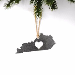 Your Town + State | Kentucky Heart Ornament Ornaments Your Town + State