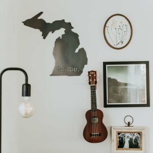 Your Town + State | Michigan Home. Wall Decor Wall Decor Your Town + State