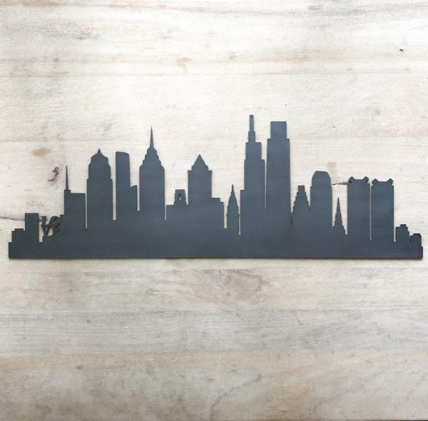 Your Town + State | Philadelphia Pennsylvania City Skyline Wall Decor Your Town + State