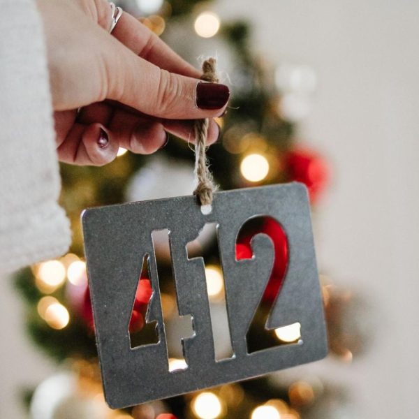 Your Town + State | Pittsburgh, PA 412 Area Code Ornament Ornaments Your Town + State