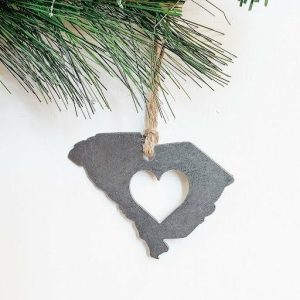 Your Town + State | South Carolina Heart Ornament Ornaments Your Town + State