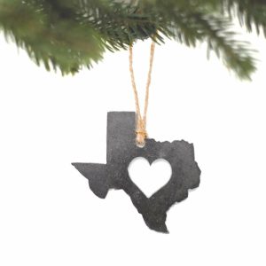 Your Town + State | Texas Heart Ornament Ornaments Your Town + State