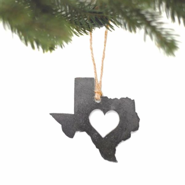 Your Town + State | Texas Heart Ornament Ornaments Your Town + State