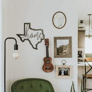 Your Town + State | Texas Home Script Wall Decor Wall Decor Your Town + State