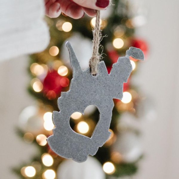 Your Town + State | West Virginia Heart Ornament Ornaments Your Town + State