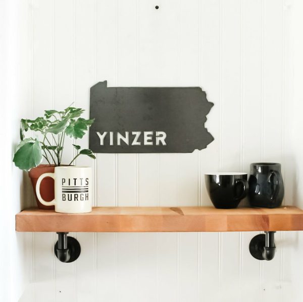 Your Town + State | Yinzer in PA Wall Decor Wall Decor Your Town + State