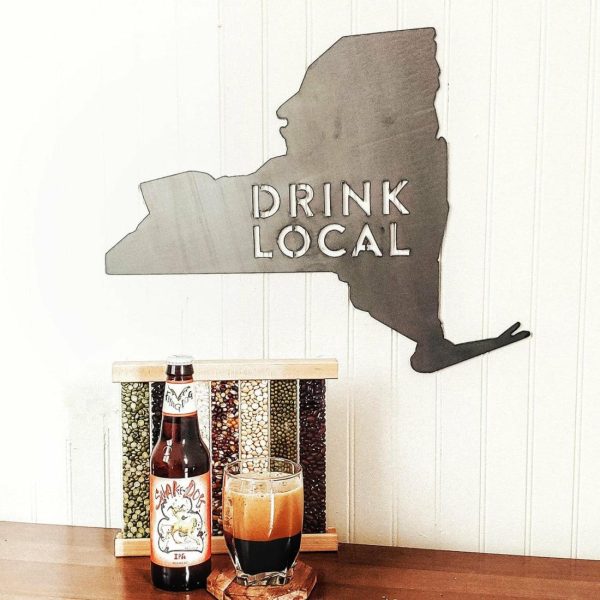 Your Town + State | YOUR STATE Drink Local Wall Decor Wall Decor Your Town + State