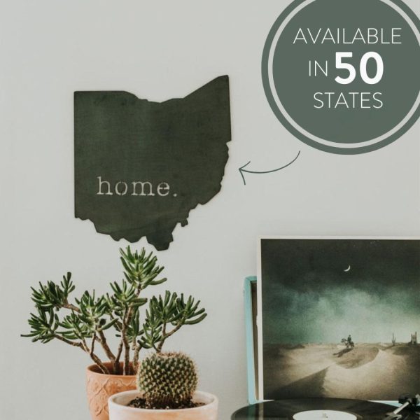 Your Town + State | YOUR STATE Home Solid Wall Decor Wall Decor Your Town + State