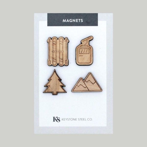 Sports | Ski Trip Magnets, Pack of 4 Adventure Adventure