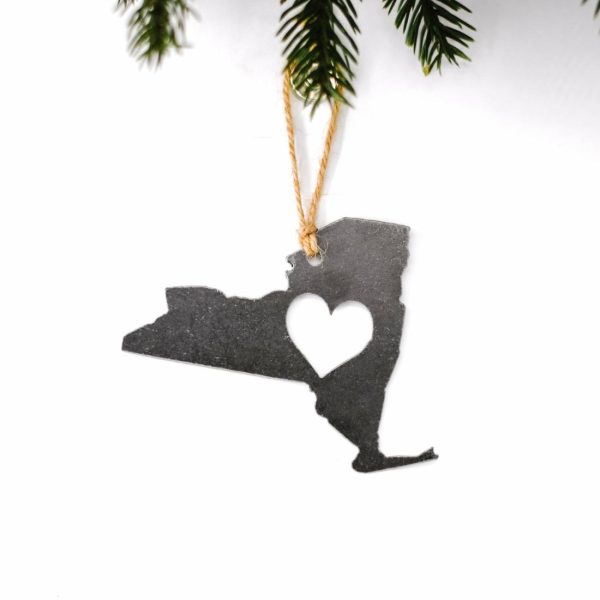 Your Town + State | New York Heart Ornament Ornaments Your Town + State