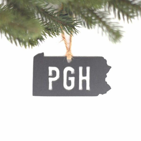 Your Town + State | "PGH" Pittsburgh, Pennsylvania Ornament Ornaments Your Town + State